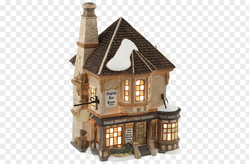 Tea Babington's Room Christmas Village Department 56 PNG