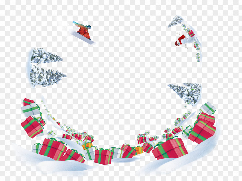 Winter Background Gift Snow PNG