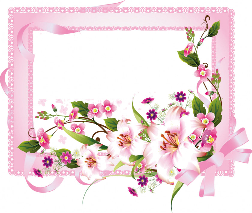 Flower Vector Graphics Picture Frames Clip Art PNG