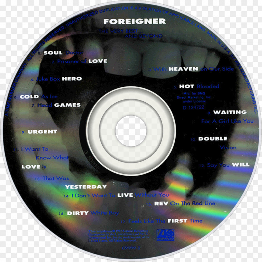 Foreigner Compact Disc I Want To Know What Love Is: The Ballads Very Best ... And Beyond PNG