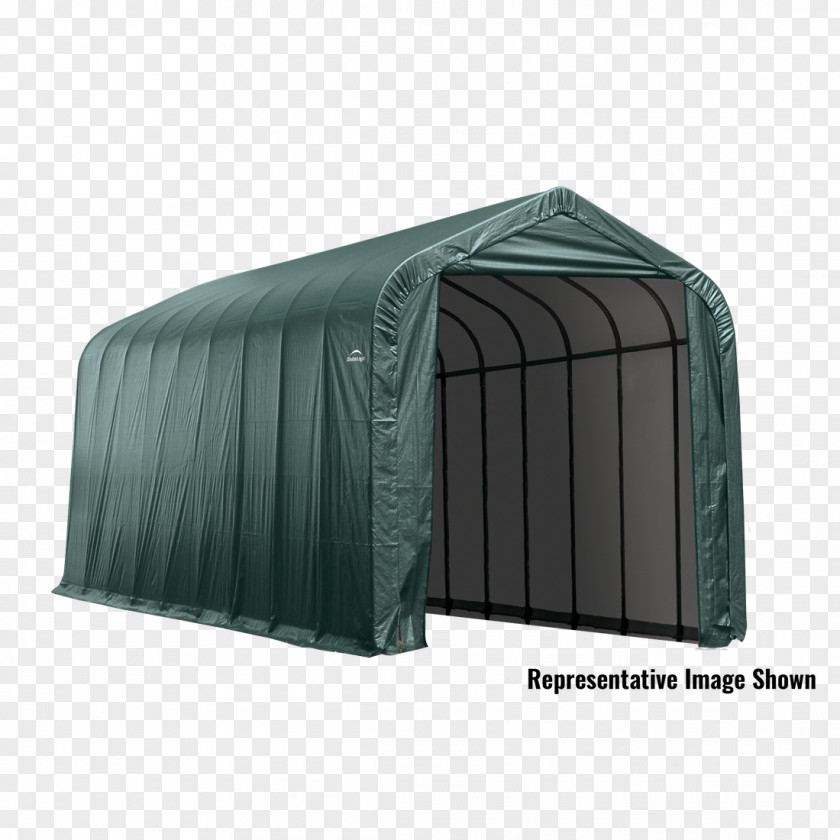 Green Shading Garage Shed Car ShelterLogic AutoShelter Shelter Logic Peak Style PNG