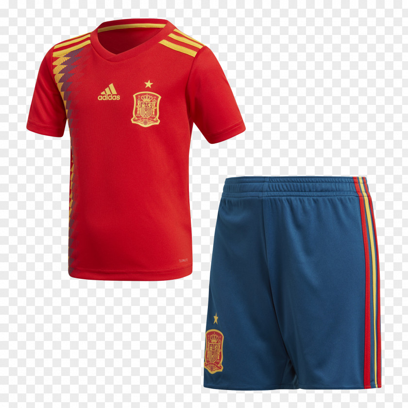 Spain National Football Team 2018 Fifa World Cup T-shirt Kit Adidas PNG