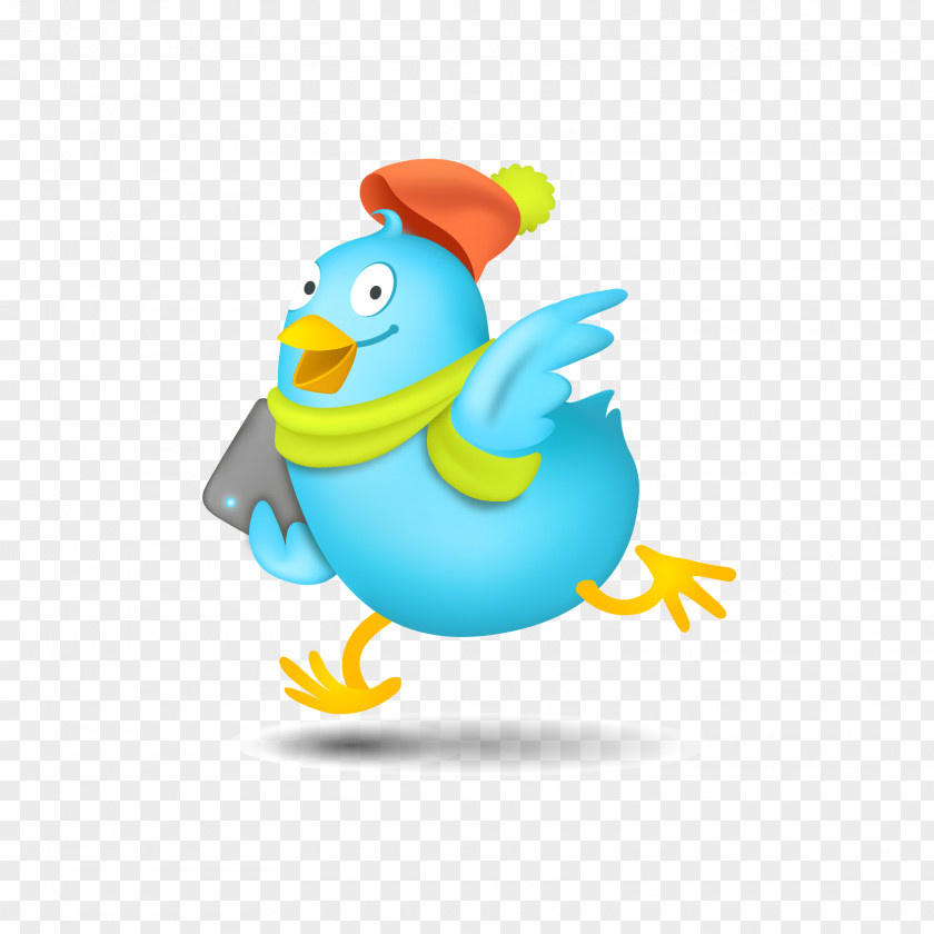 Vector Painted Chicken Run Social Media Marketing Icon PNG