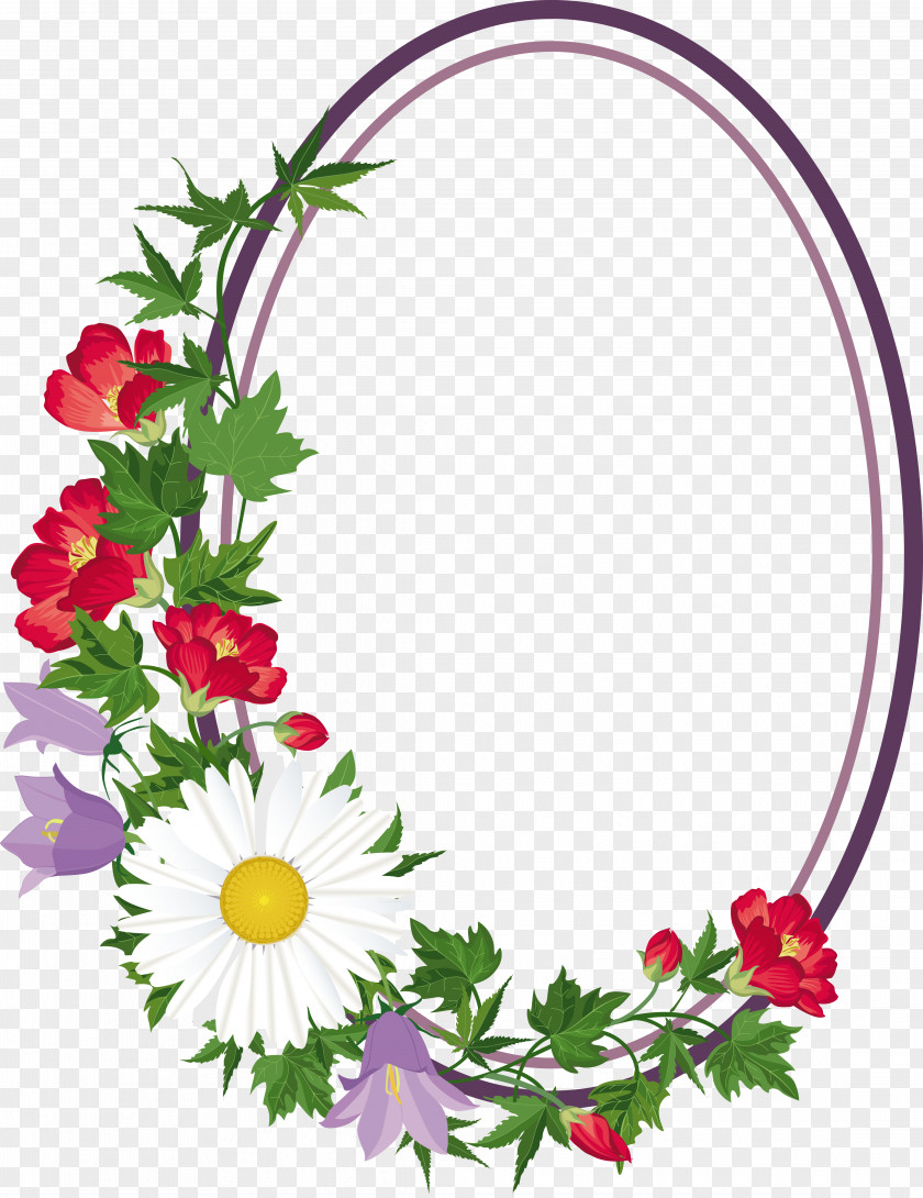 Floral Frame Flower Bouquet Clip Art PNG