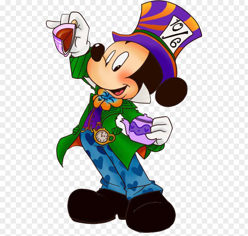 Mickey Mouse Minnie The Mad Hatter Donald Duck Daisy PNG