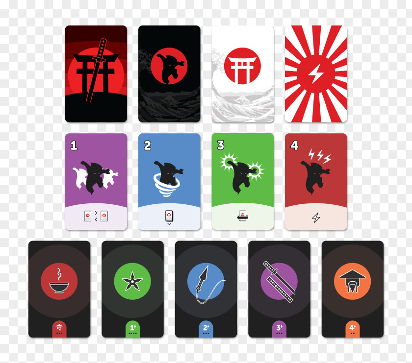 Watercolor Playing Cards Ninja Master Fight Master's: Haō Ninpō Chō Dojo PNG