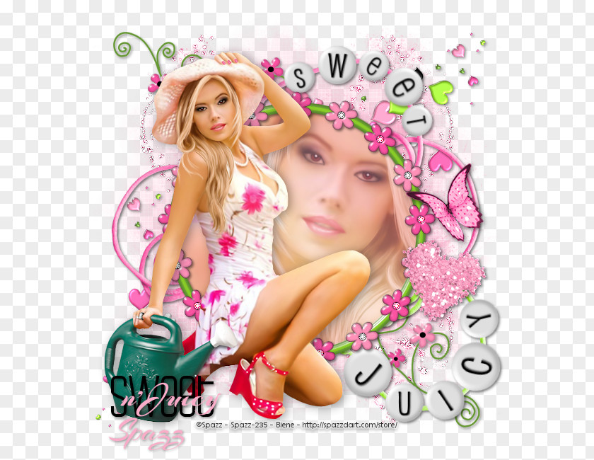 Barbie Blond Petal Pink M PNG