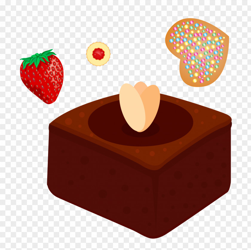 Chocolate Vector Material Praline Frozen Dessert Fruit PNG