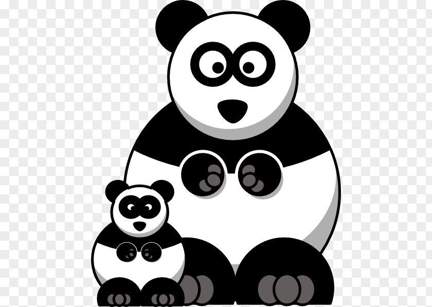 Gambar Kartun Panda Giant Bear Clip Art PNG