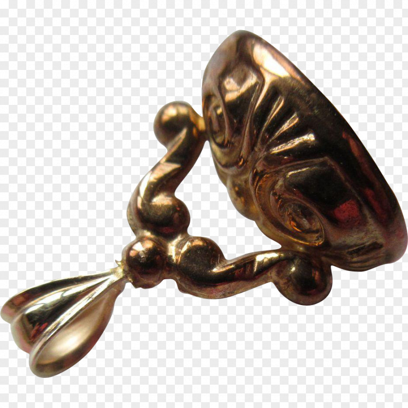 Sealing Wax Seal Earring Body Jewellery 01504 Bronze PNG