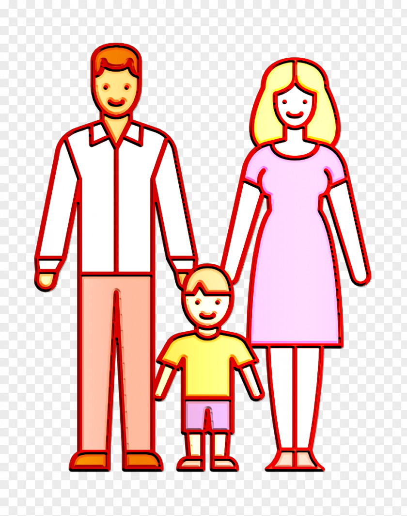 Family Icon Child Linear Color Families PNG