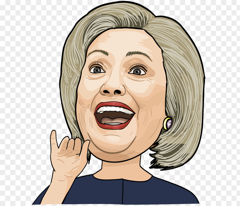 Hillary Clinton Facial Expression Cheek Chin Eyebrow Smile PNG