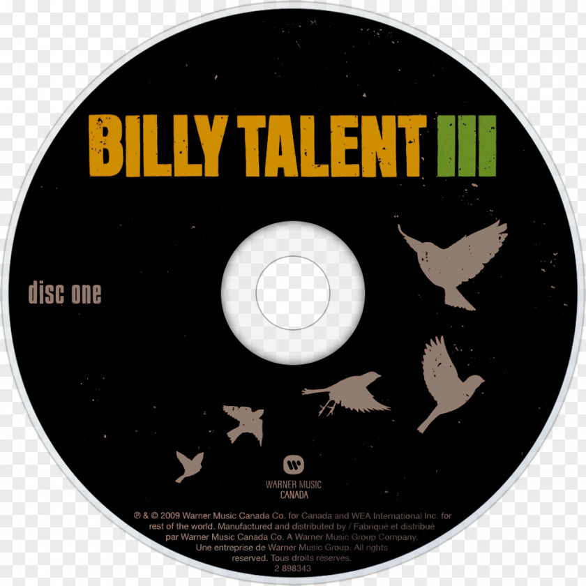 Billy Talent III DVD Compact Disc STXE6FIN GR EUR PNG