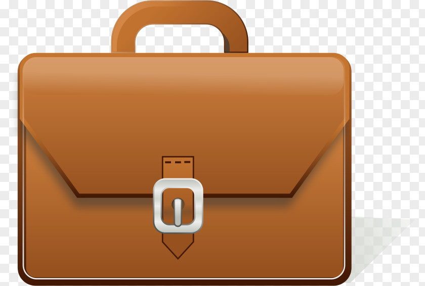 Brown Bag Briefcase Clip Art PNG