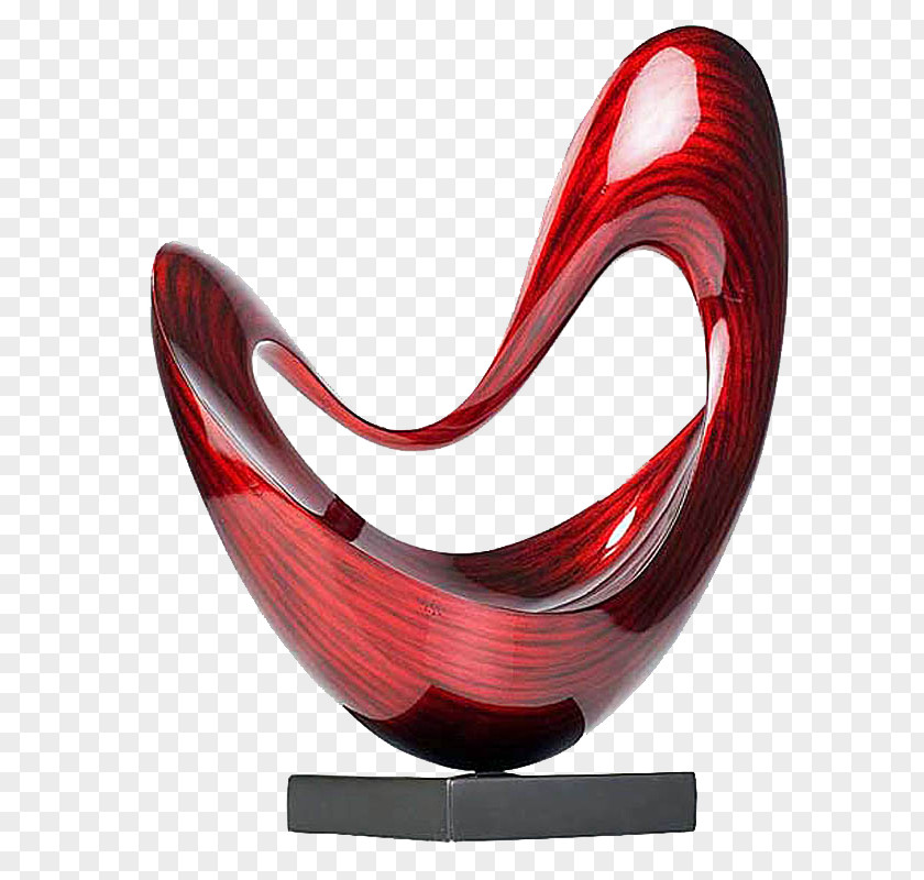 Creative Red Seat Modern Sculpture House Statue Decorative Arts PNG