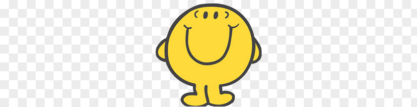 Mr. Happy PNG Happy, yellow and black emoji illustration clipart PNG