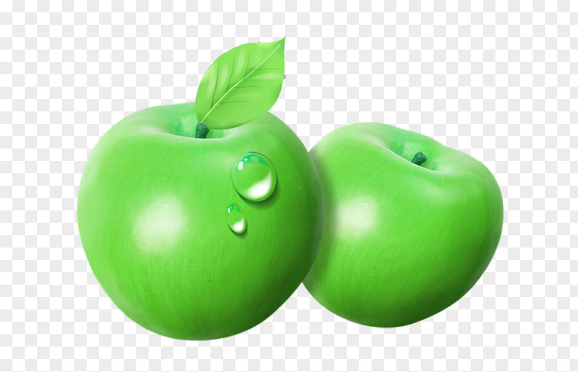 Two Blue Apples Granny Smith Green Apple PNG