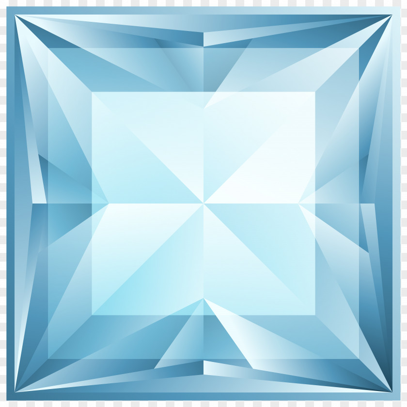 Diamond Shape Blue Clip Art PNG