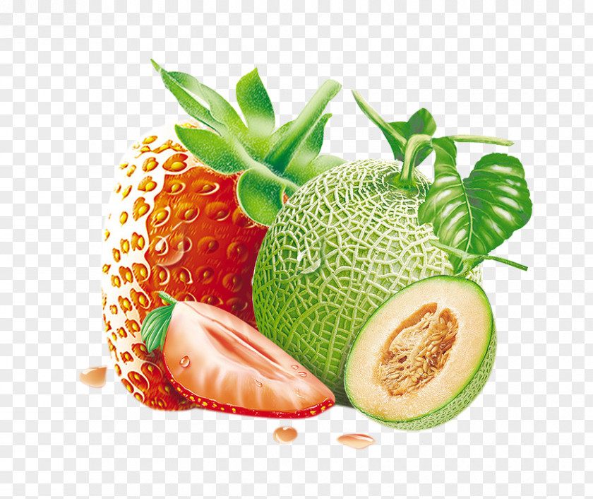 Strawberry Melon Hami Food PNG