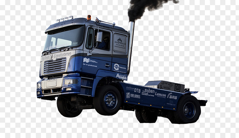 Tractor Pull Motor Vehicle Tires Cargo Commercial Semi-trailer Truck PNG