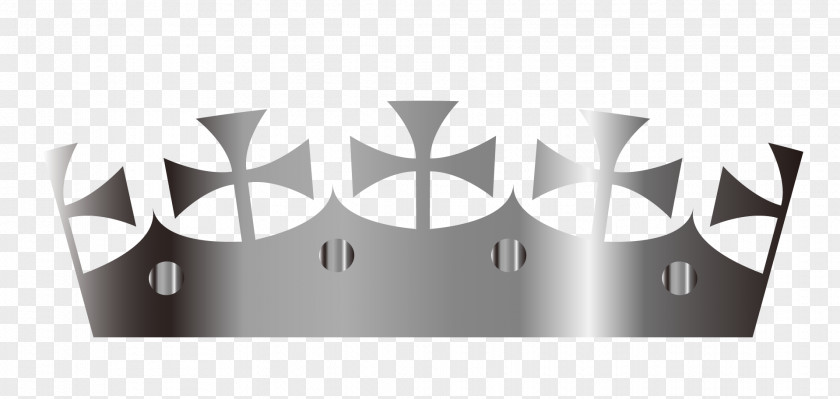 Vector Cartoon Silver Crown Drawing PNG