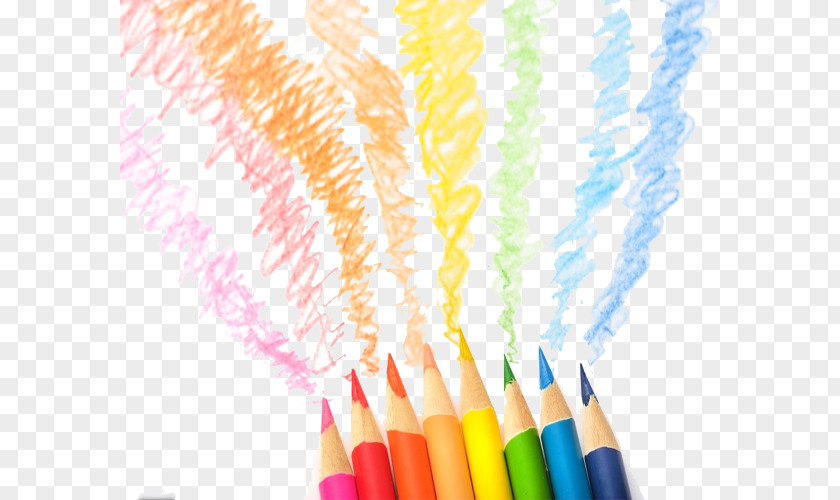 Oily Color Pencil Paintbrush Watercolor Painting Colored PNG