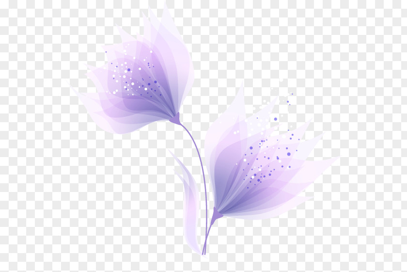 Purple Abstract Fantasy Flowers Flower PNG