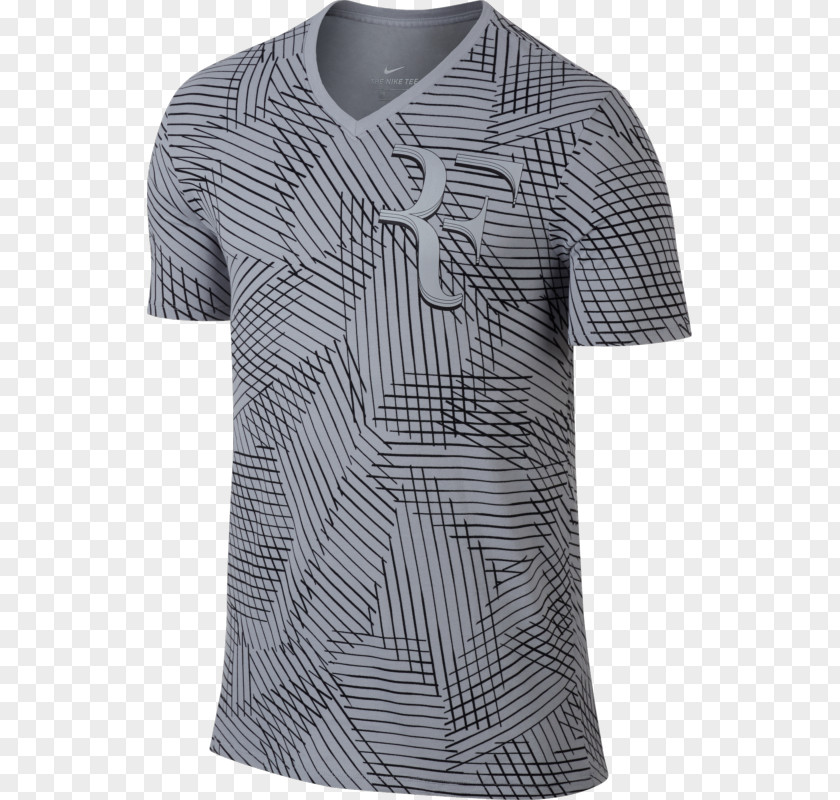 Roger Federer T-shirt Australian Open Sleeve Neck PNG