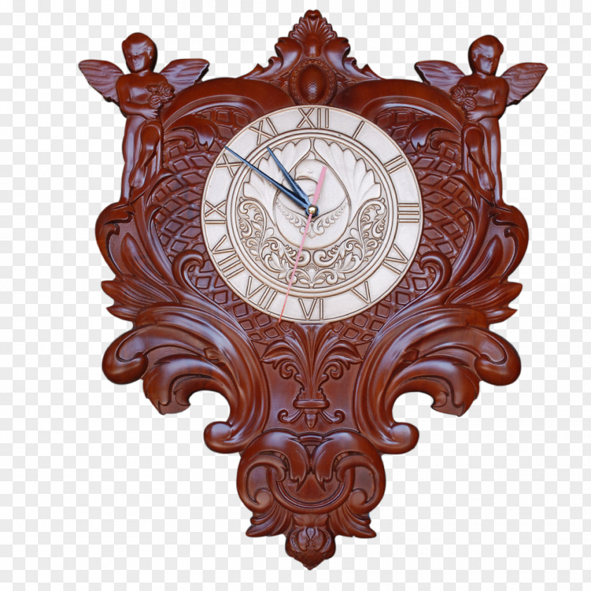 Table Clock Wood Furniture Chair PNG