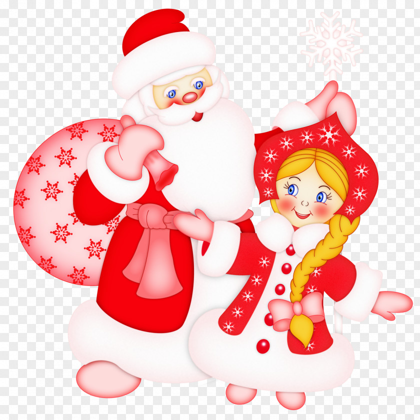 Santa Claus Snegurochka Ded Moroz The Snow Maiden Holiday Grandfather PNG