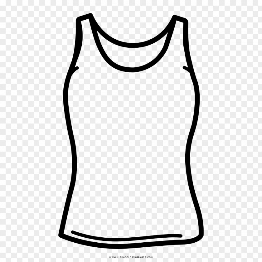 T-shirt Sleeveless Shirt Line Art Drawing PNG