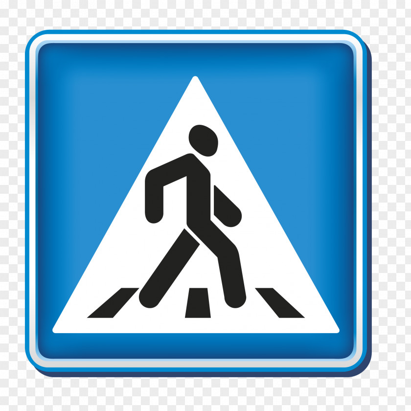 Traffic Sign Pedestrian Crossing Code PNG