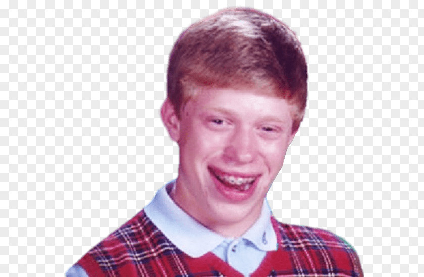 Bad Luck Brian PNG Brian, smiling man art clipart PNG