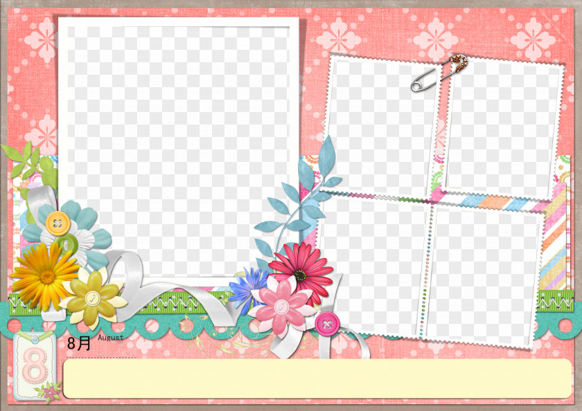 Children's Album Template Elements Paper Photograph PNG