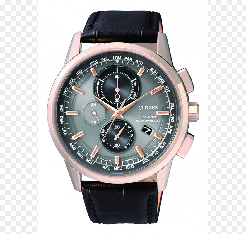 Watch Eco-Drive Radio Clock Citizen Holdings Chronograph PNG