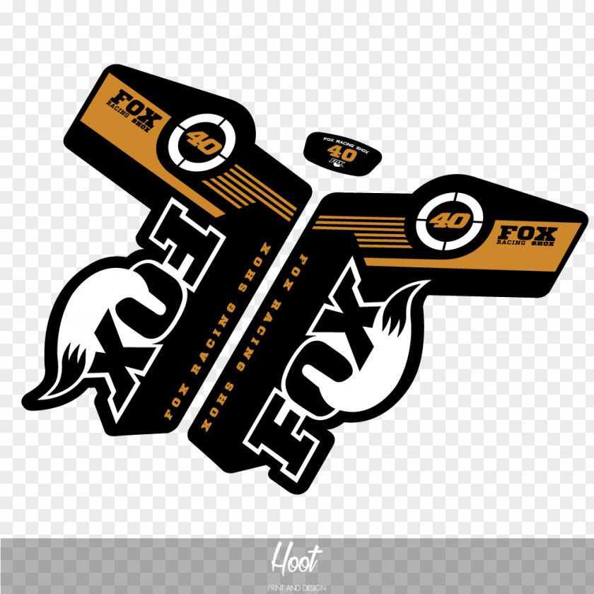 Bicycle Forks Sticker Logo Fox Racing Shox PNG