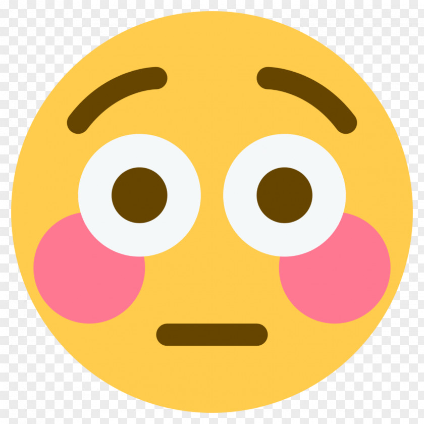 Blushing Emoji Flushing Face Sticker PNG