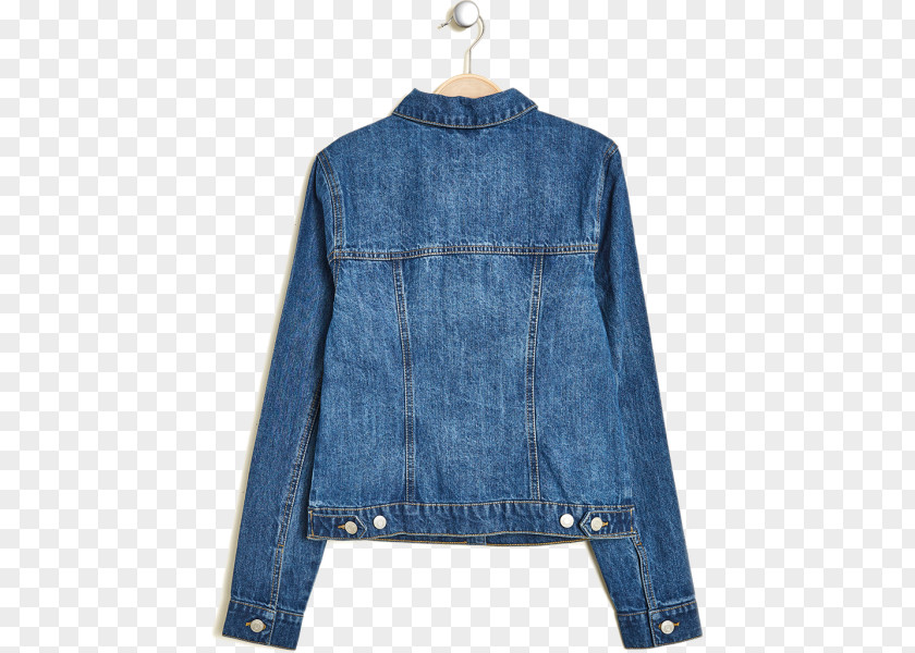 Jeans Denim Sleeve Blouson Jacket PNG