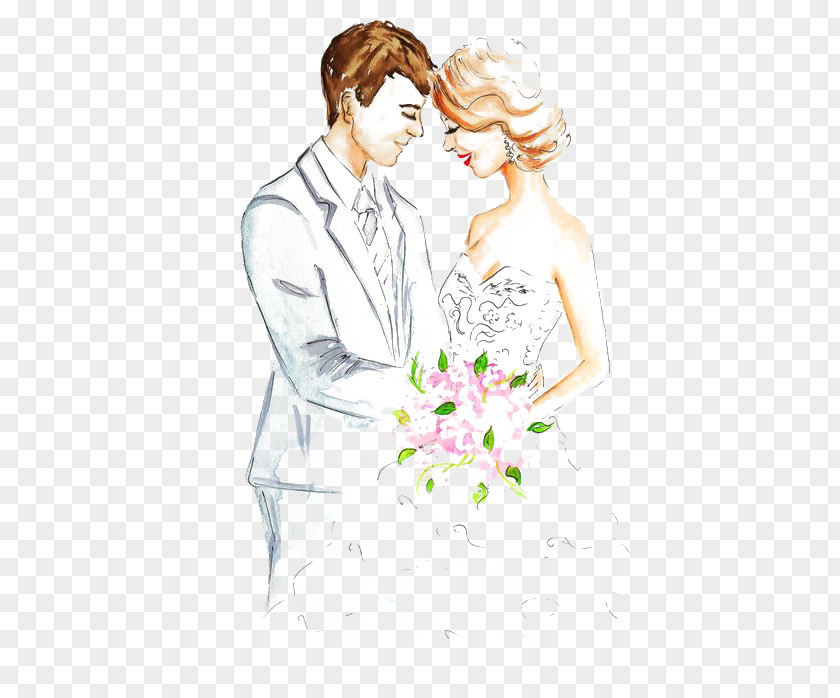 Married Couples Marriage Drawing Engagement Sketch PNG
