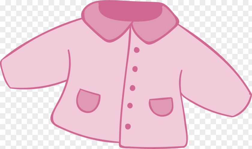 Pink Baby Coat Cotton Textile PNG