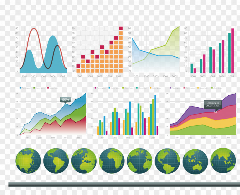 PPT Proportion Earth Vector Infographic Chart Clip Art PNG