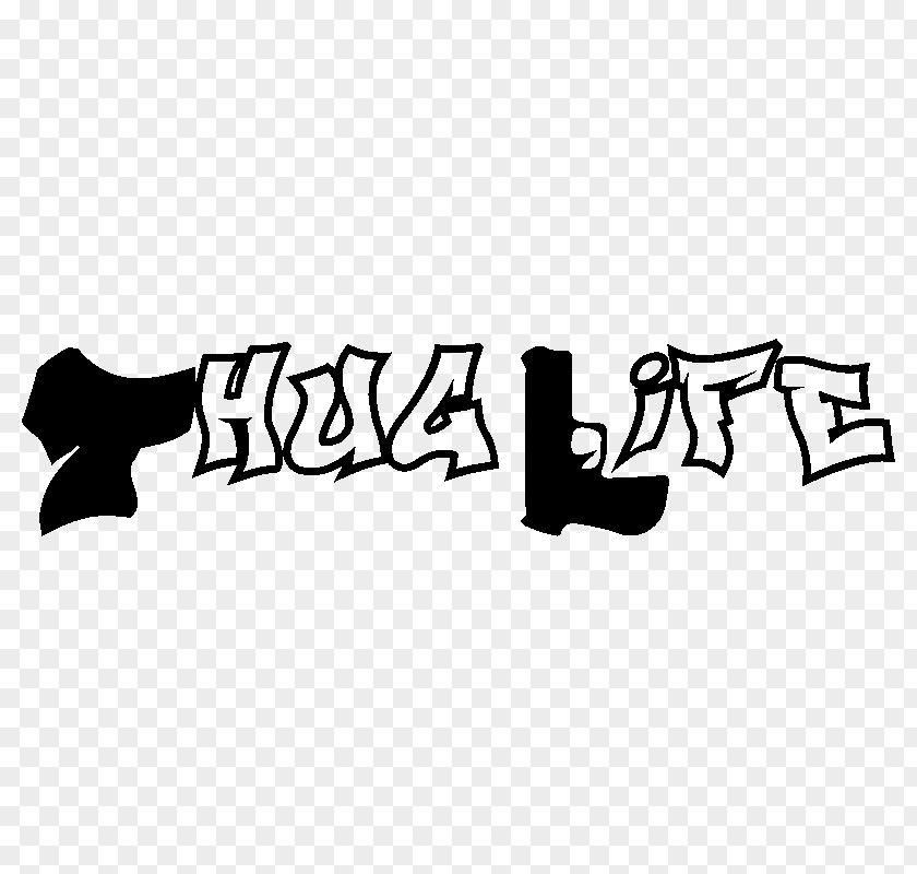 Thug Life Sticker Wall Decal PNG