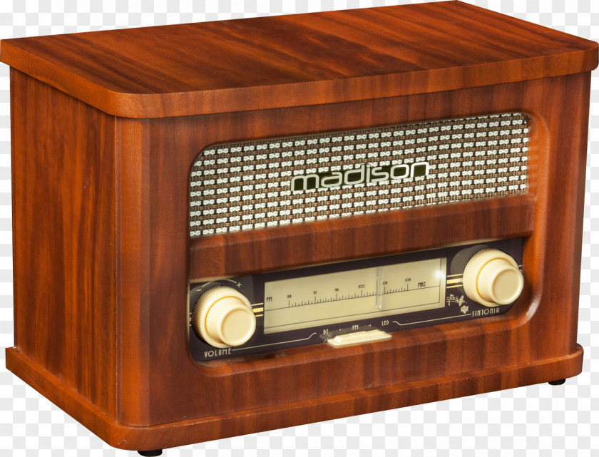 Microphone FM Broadcasting Retro Radio Tuner PNG