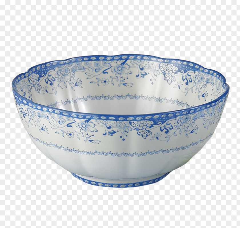 Salad Ceramic Mottahedeh & Company Blue And White Pottery Bowl Virginia PNG