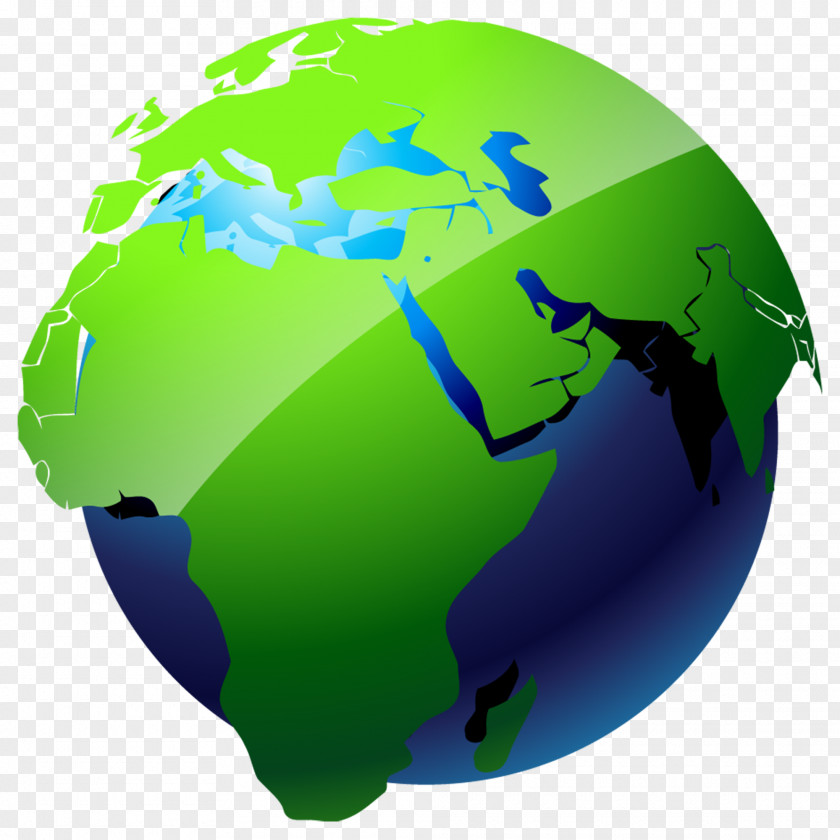 World Map And Earth Euclidean Vector PNG