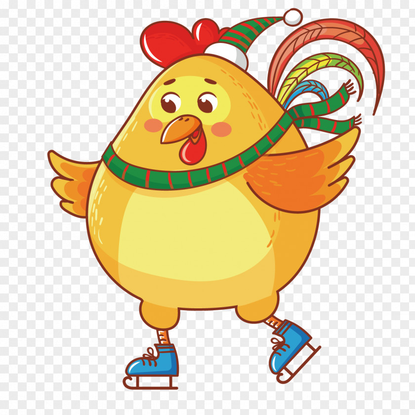 Cartoon Chick Chicken Chinese New Year PNG