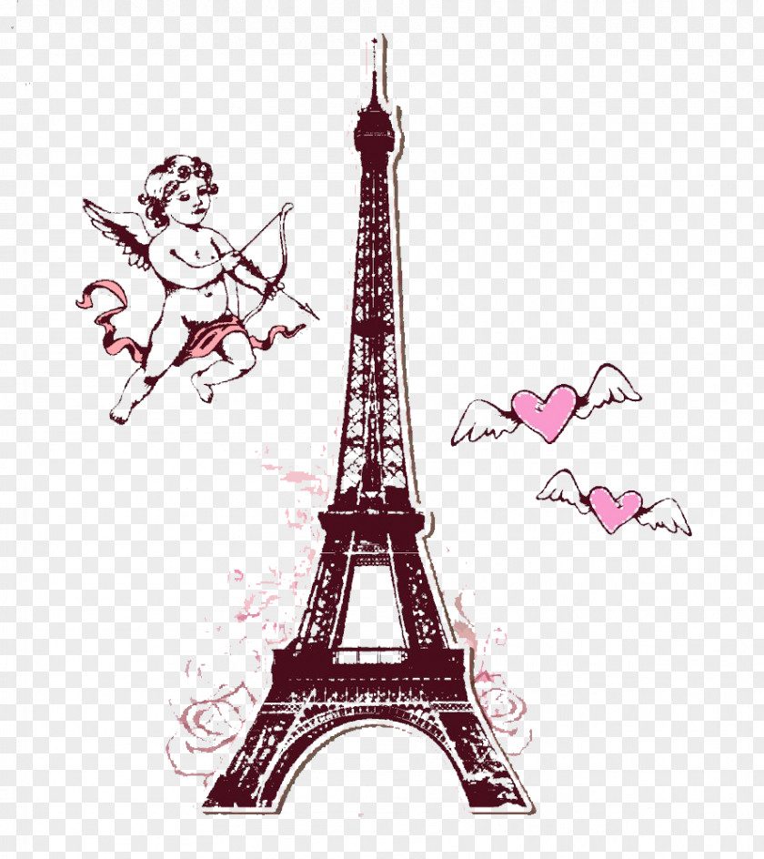 Cupid Love Tower Eiffel La Dxe9fense Royalty-free PNG