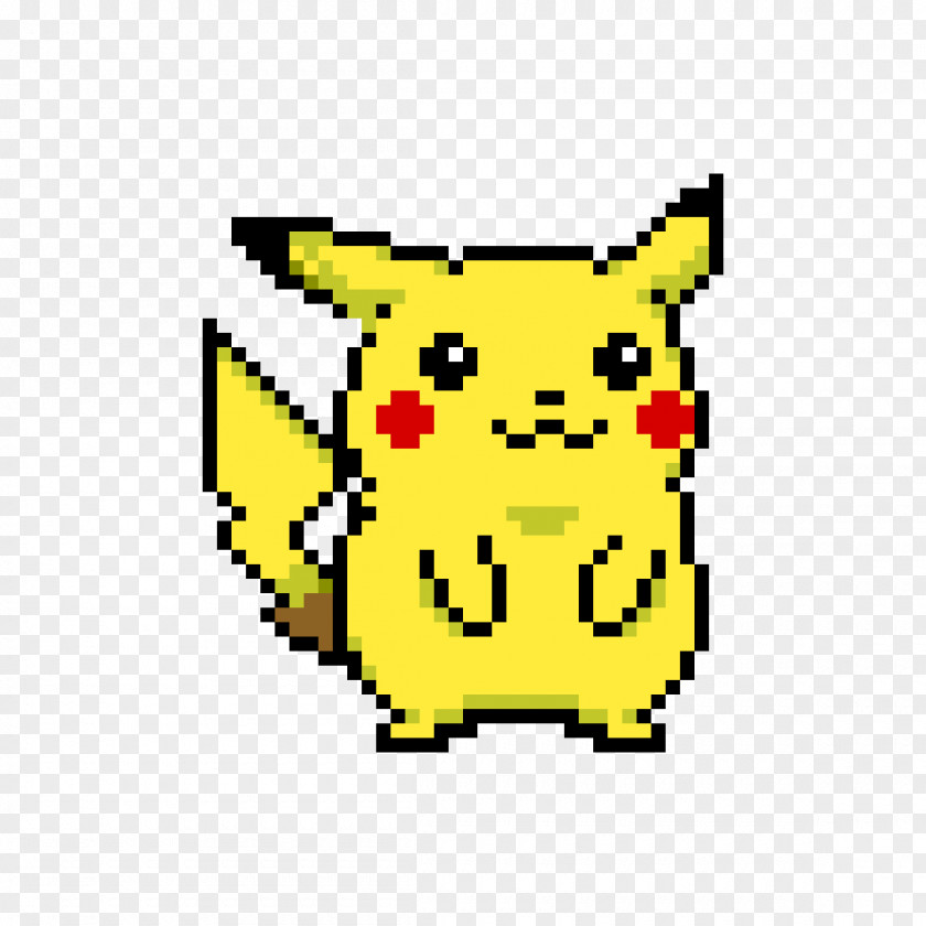 Pikachu Minecraft Pixel Art Bead PNG