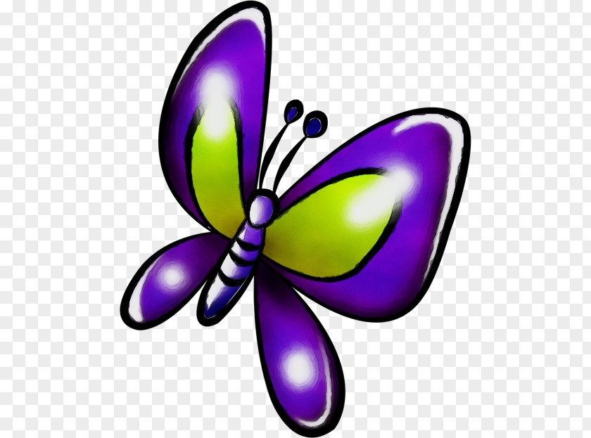 Wing Iris Purple Watercolor Flower PNG