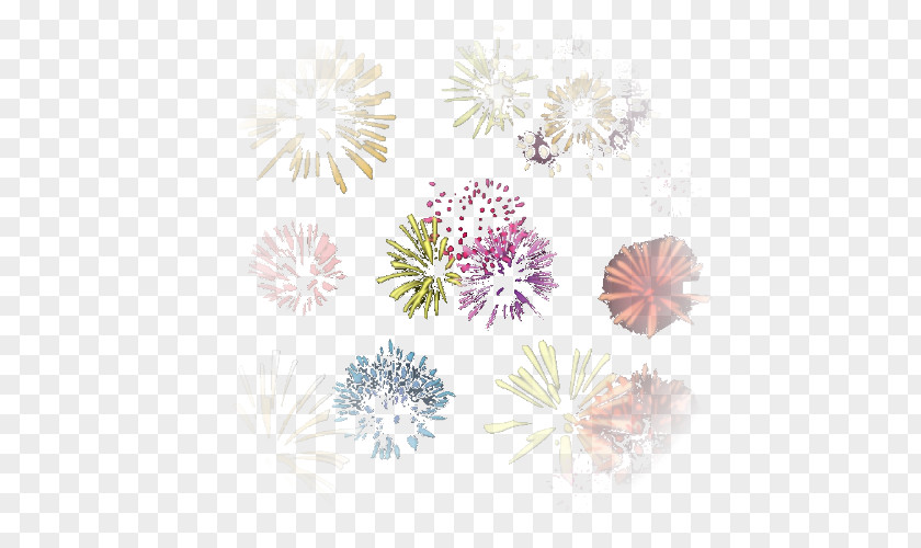 Chinese Cartoon Dahlia Floral Design Pattern PNG